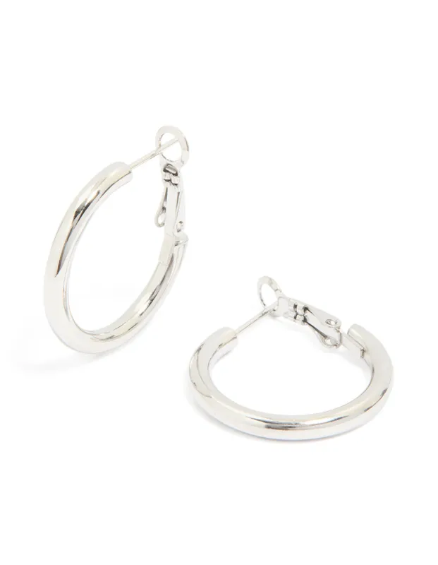 Waterproof Stainless Steel Hoop Earrings 30 MM sold by lovisa