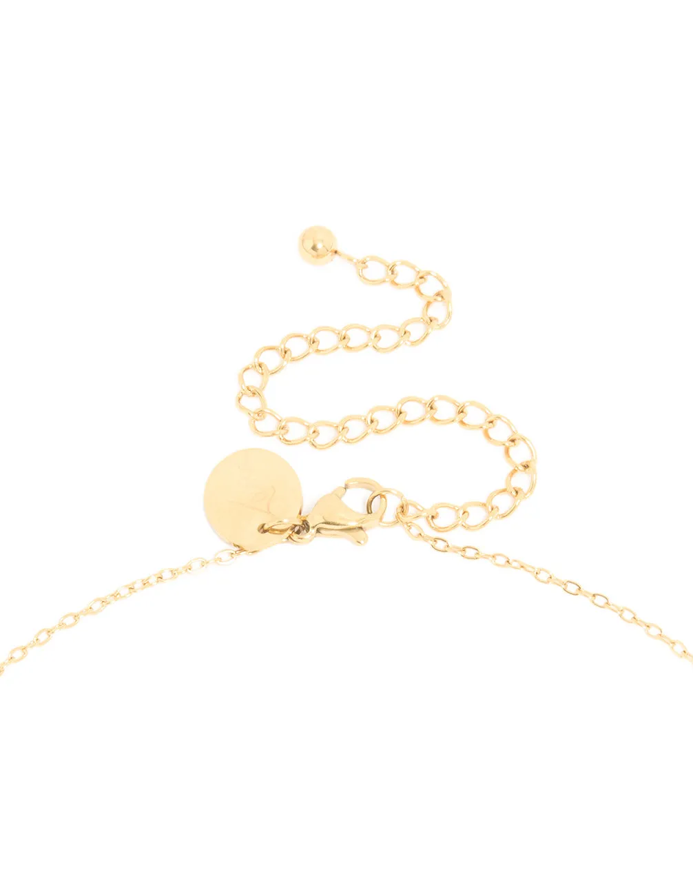Waterproof Gold Plated Stainless Steel August Birth Flower Poppy Necklace sold by lovisa product image thumbnail 3
