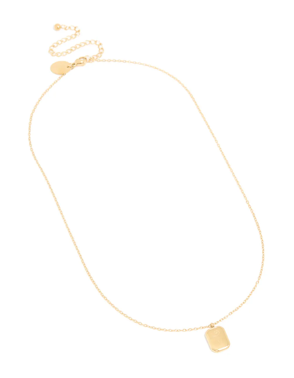 Waterproof Gold Plated Stainless Steel February Birth Flower Violet Necklace sold by lovisa product image thumbnail 2