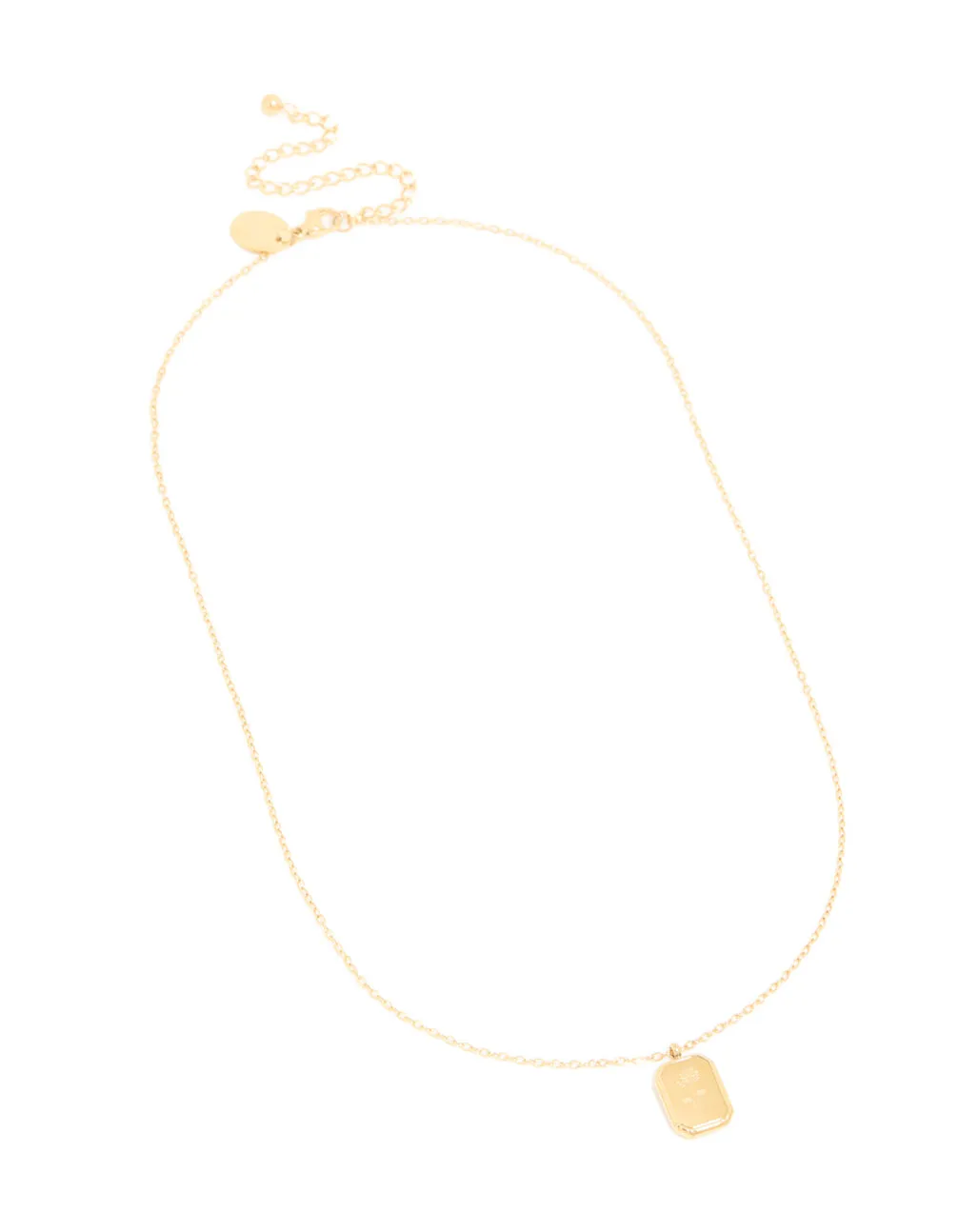 Waterproof Gold Plated Stainless Steel Birth Flower July Larkspur Necklace sold by lovisa product image thumbnail 2