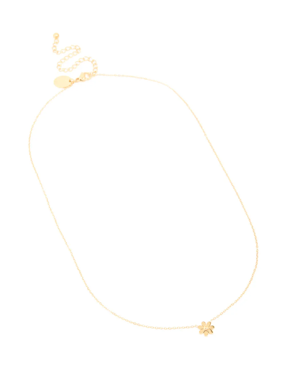 Waterproof Gold Plated Stainless Steel Flower Pendant Necklace sold by lovisa product image thumbnail 2