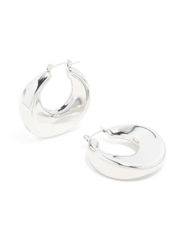 Waterproof Stainless Steel Large Hoop Earrings sold by lovisa