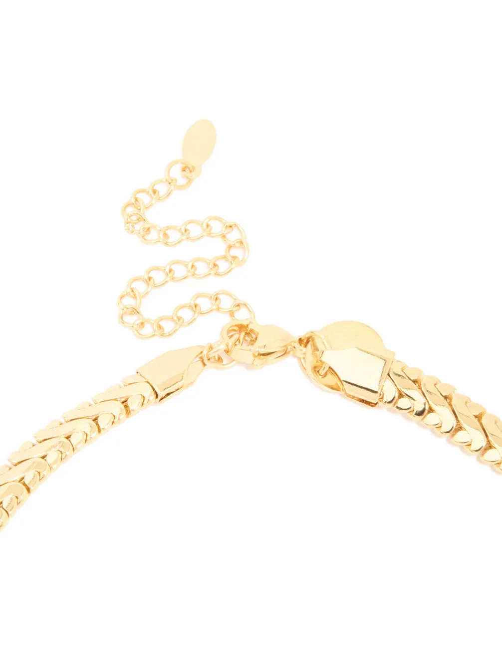 Waterproof Gold Plated Stainless Steel Interlock Chain Necklace sold by lovisa product image thumbnail 3