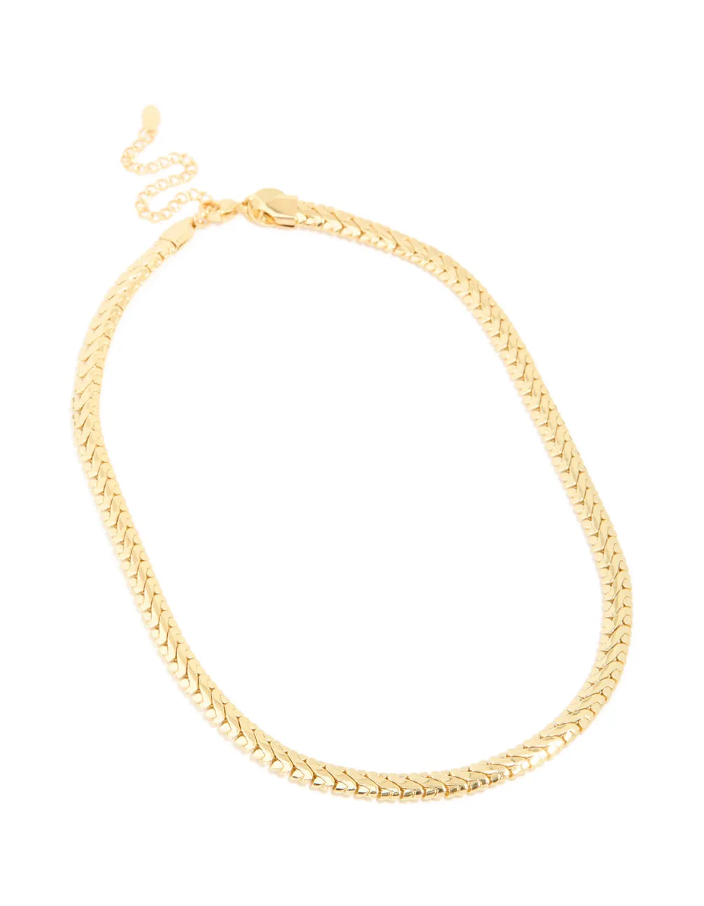 Waterproof Gold Plated Stainless Steel Interlock Chain Necklace sold by lovisa product image thumbnail 2