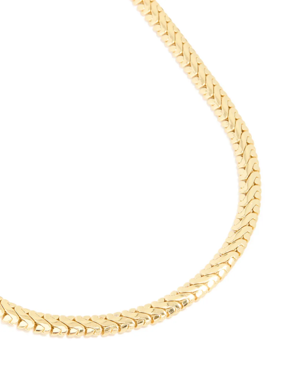 Waterproof Gold Plated Stainless Steel Interlock Chain Necklace sold by lovisa