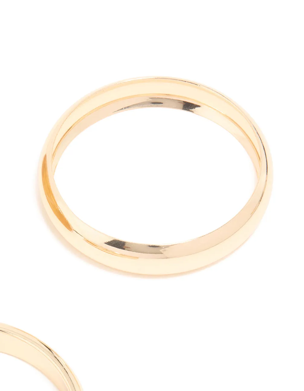 Gold & Neutral Acrylic Large Bangles 3-Pack sold by lovisa product image thumbnail 3