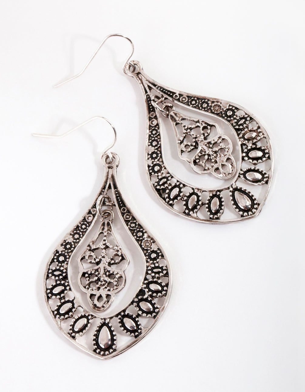Antique Silver Chandelier Earrings sold by lovisa