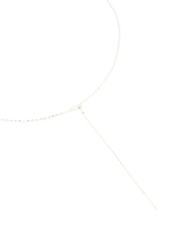 Sterling Silver Adjustable Chain Y-Necklace sold by lovisa