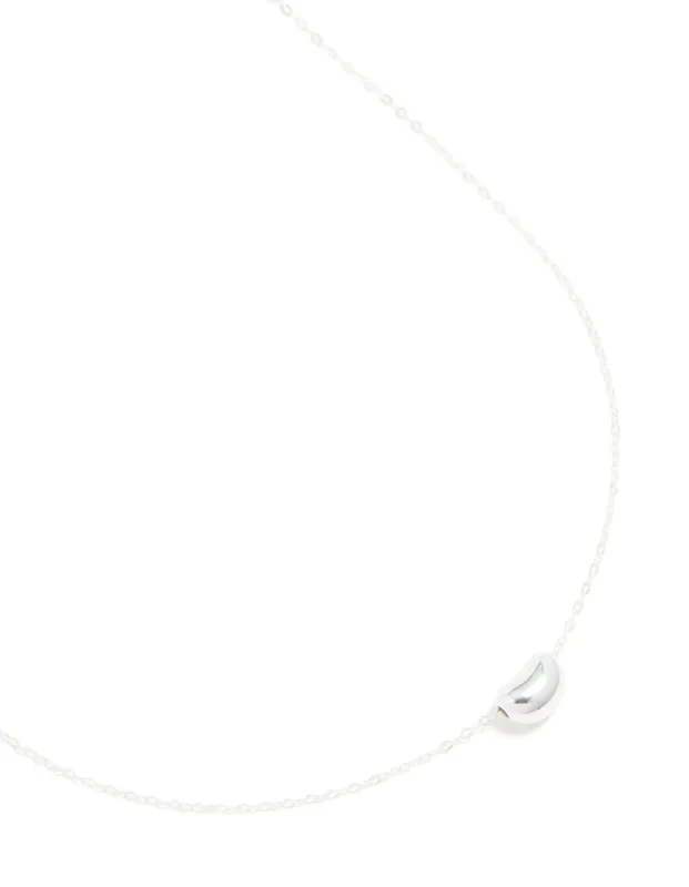 Sterling Silver Pebble Pendant Necklace sold by lovisa