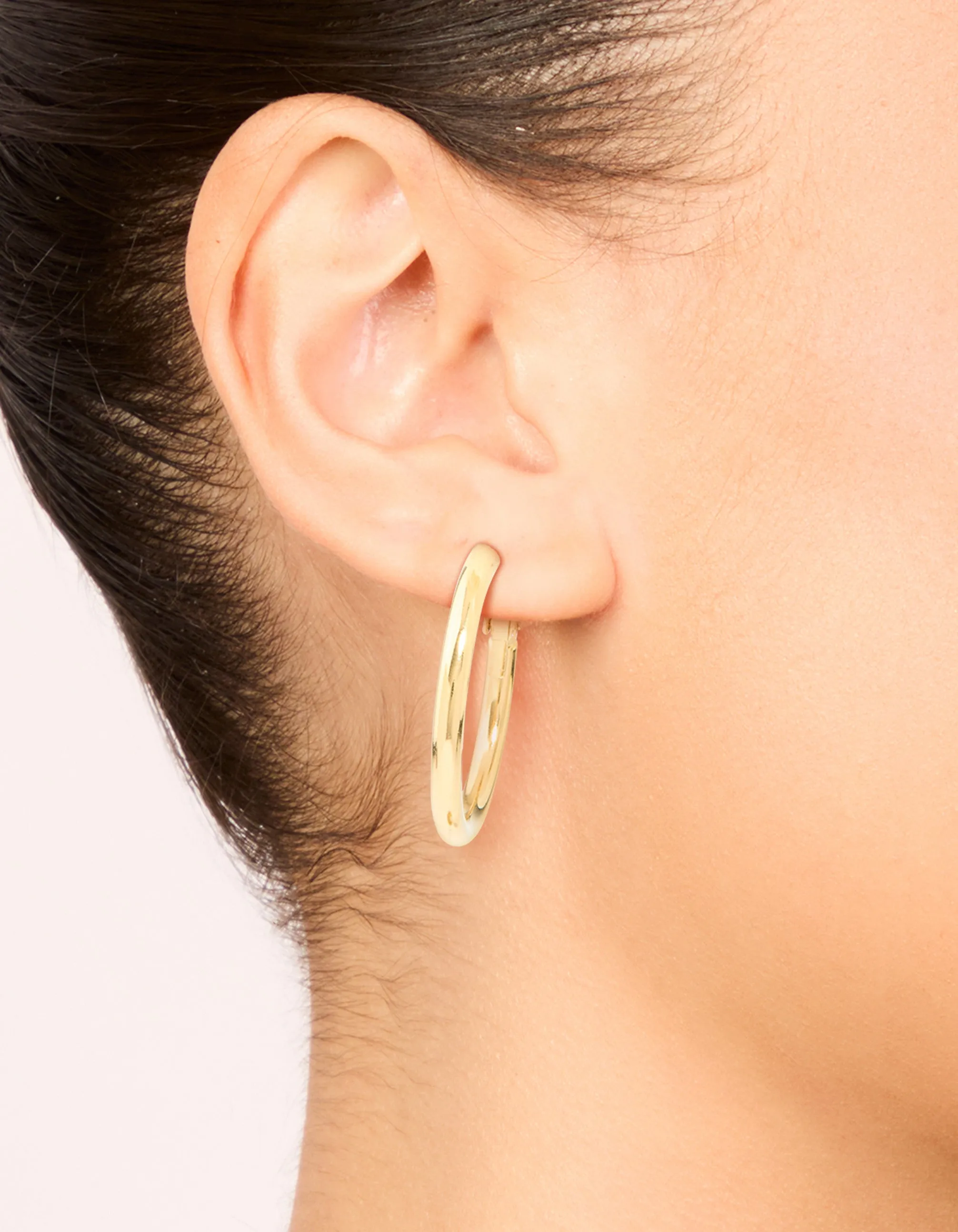 Waterproof Gold Plated Stainless Steel Hoop Earrings sold by lovisa product image thumbnail 2