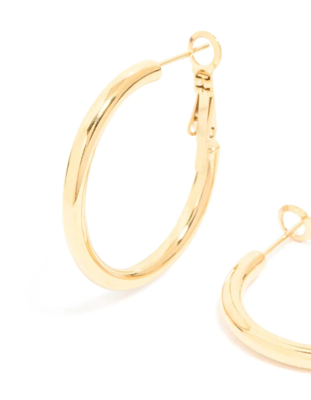Waterproof Gold Plated Stainless Steel Hoop Earrings sold by lovisa product image thumbnail 4