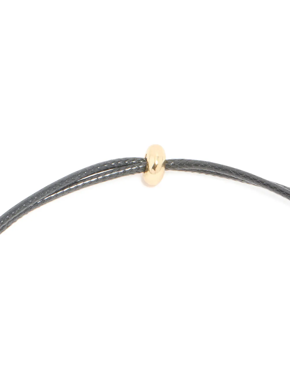 Waterproof Gold Plated Stainless Steel Molten Drop Pendant Cord Necklace sold by lovisa product image thumbnail 3