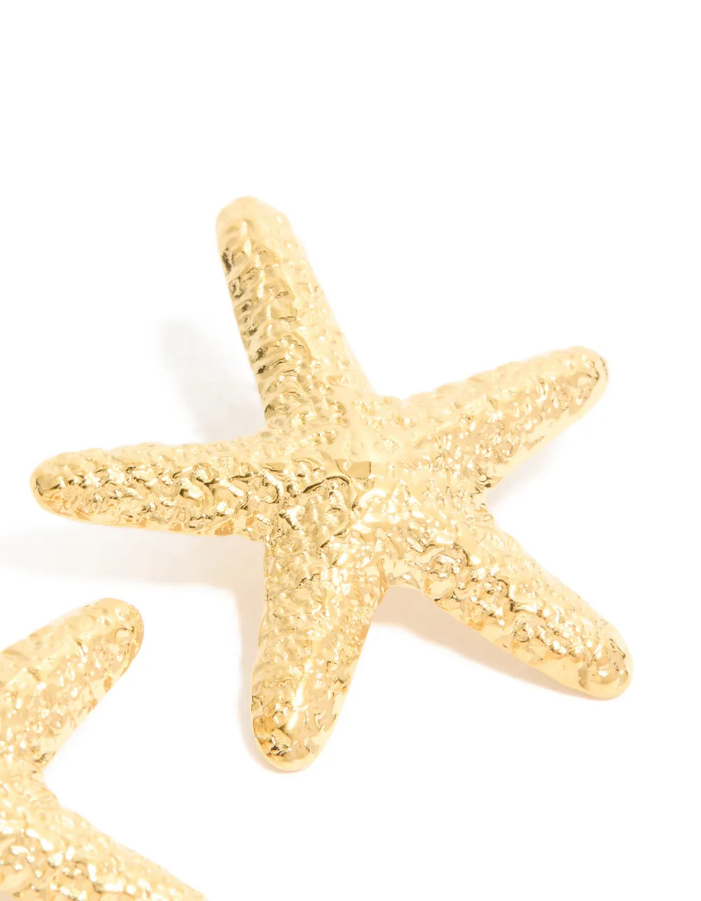 Waterproof Gold Plated Stainless Steel Statement Starfish Stud Earrings sold by lovisa product image thumbnail 5
