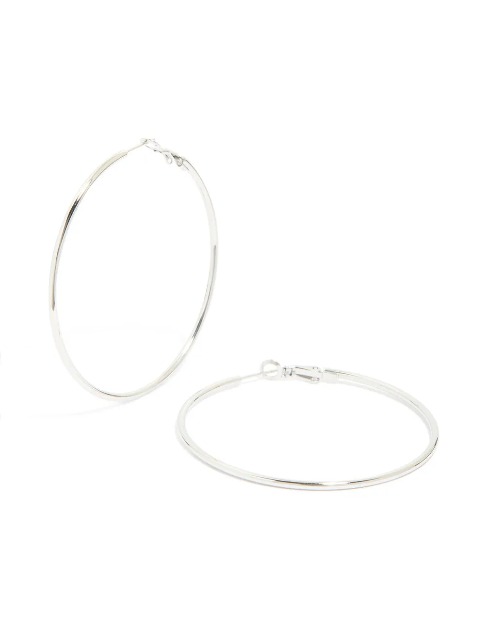 Waterproof Stainless Steel Hoop Earrings 55 MM sold by lovisa