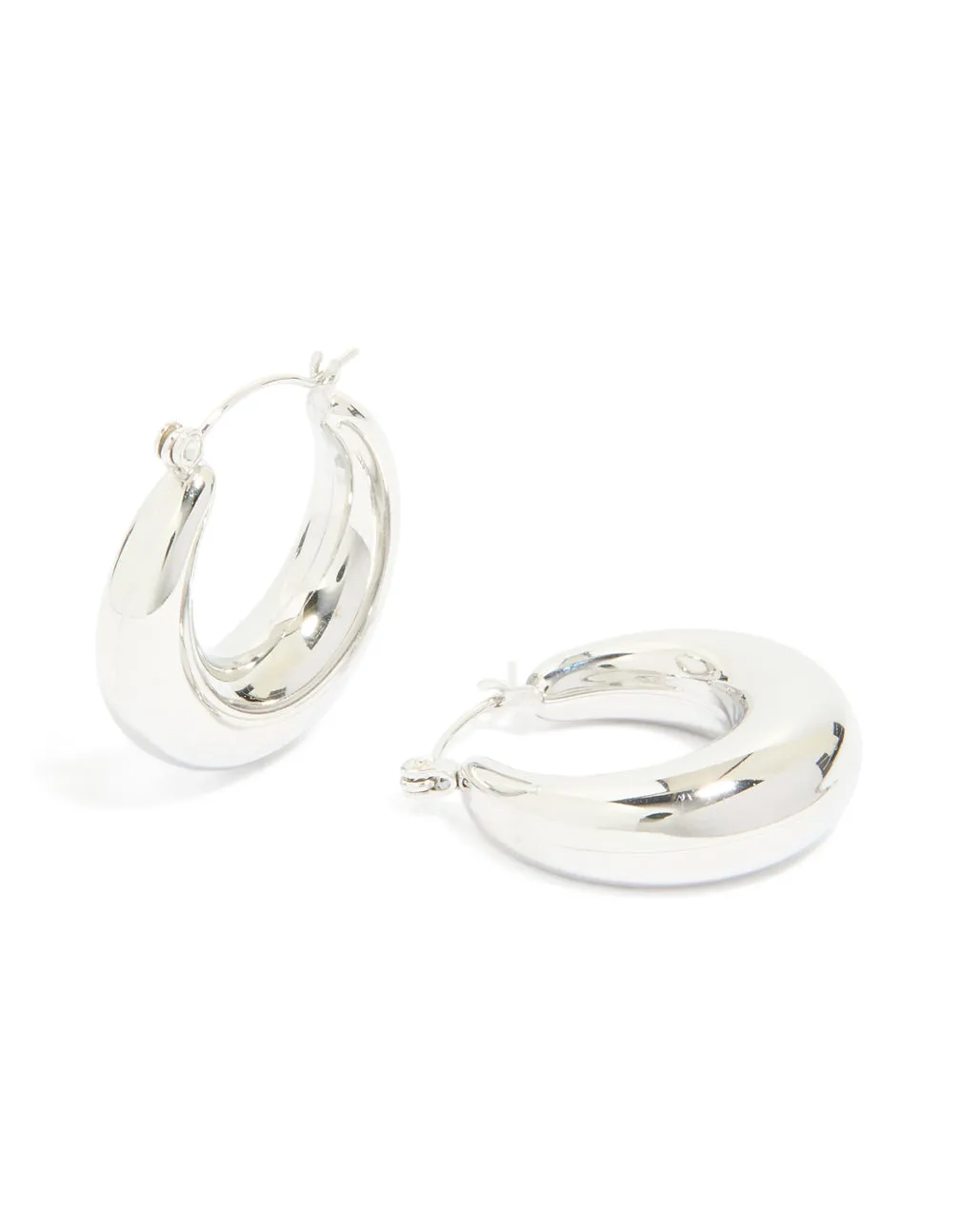 Waterproof Stainless Steel Small Chunky Huggie Earrings sold by lovisa