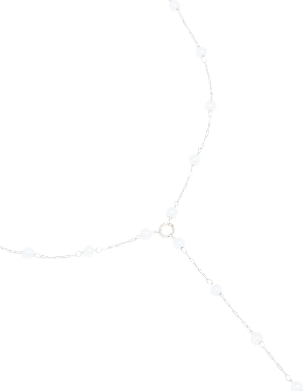 Waterproof Stainless Steel Pearl Y-Necklace sold by lovisa