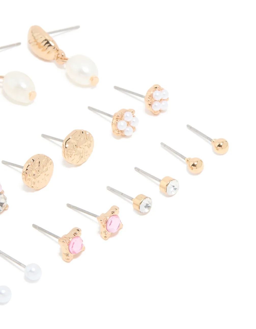 Gold Diamante & Chain Earrings 12-Pack sold by lovisa product image thumbnail 3