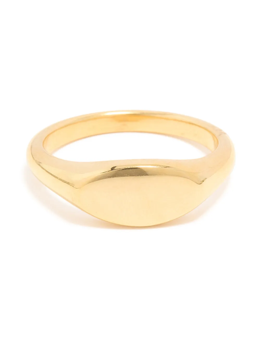Waterproof Gold Plated Stainless Steel Oval Signet Ring sold by lovisa product image thumbnail 3