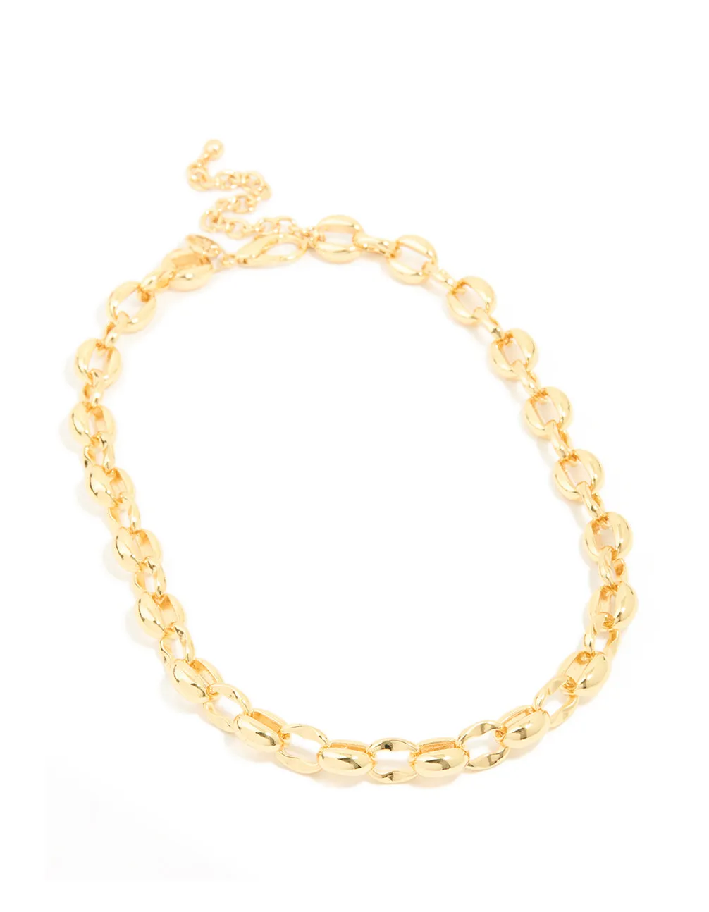Gold Plated Chunky Round Chain Link Necklace sold by lovisa product image thumbnail 2