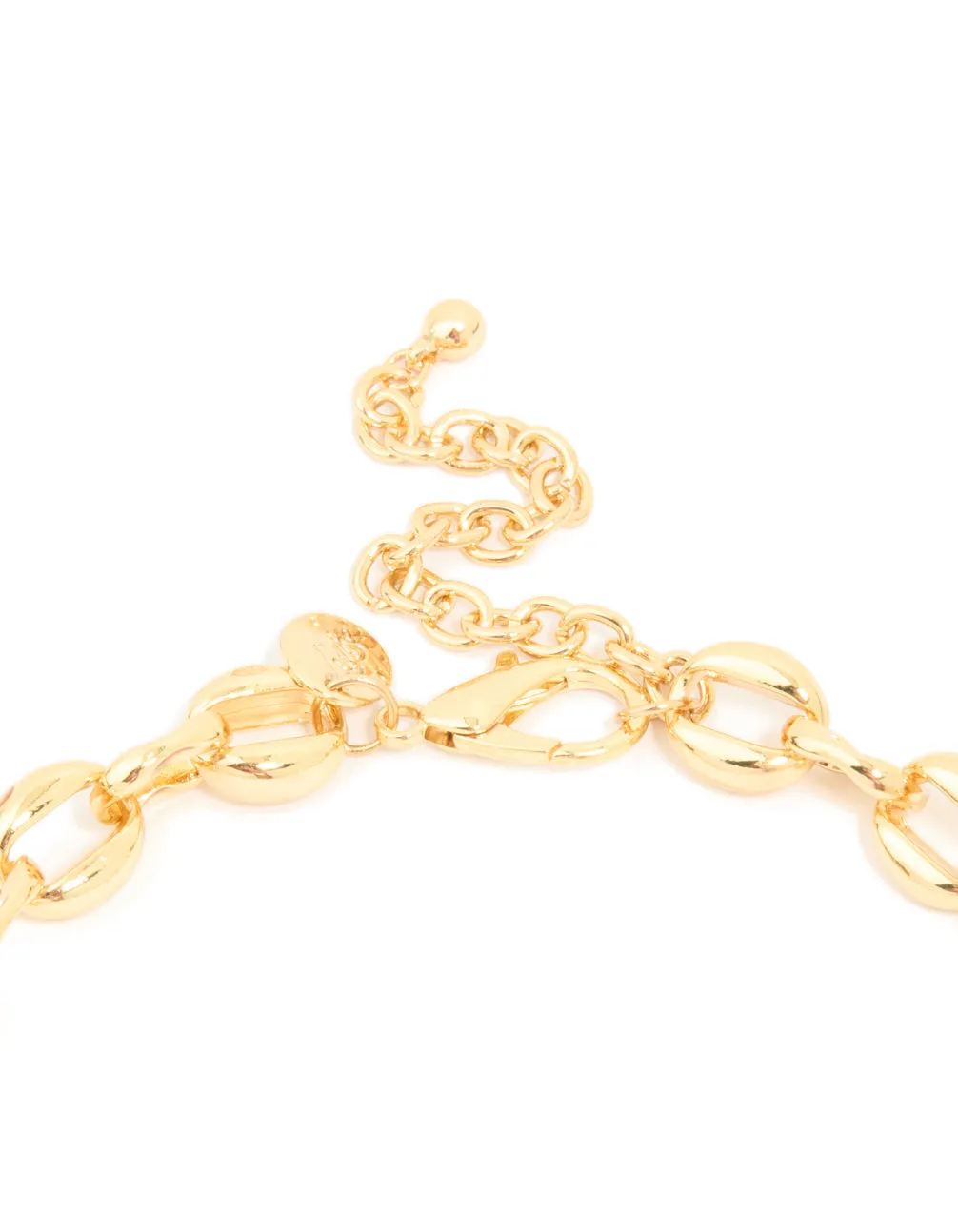 Gold Plated Chunky Round Chain Link Necklace sold by lovisa product image thumbnail 3