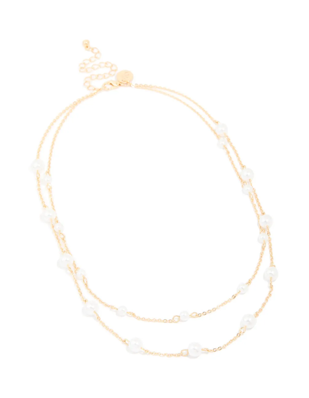 Gold Pearl Layered Necklace sold by lovisa product image thumbnail 2
