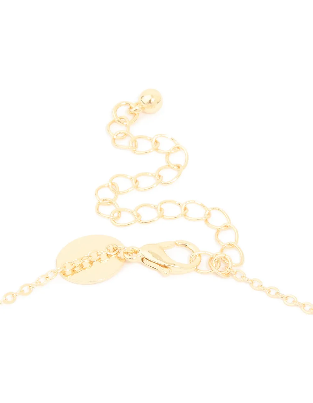 Gold Plated Cubic Zirconia Cross Pendant Necklace sold by lovisa product image thumbnail 3