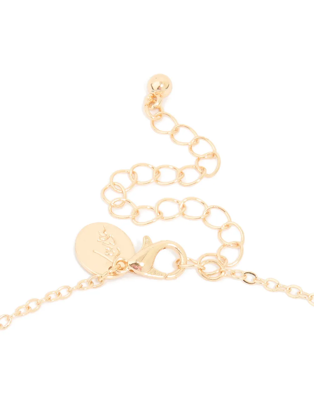 Gold Pearl Diamante Celestial Charm Necklace sold by lovisa product image thumbnail 3