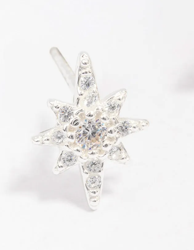 Sterling Silver Cubic Zirconia Mini Star Stud Earrings sold by lovisa product image thumbnail 2