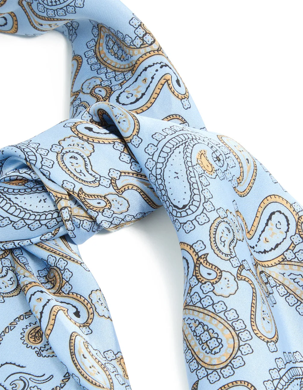 Light Blue Paisley Printed Fabric Scarf sold by lovisa product image thumbnail 2