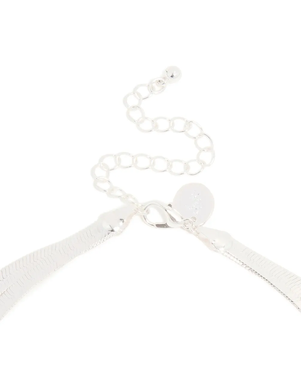 Silver Thick Snake Chain Layered Necklace sold by lovisa product image thumbnail 3