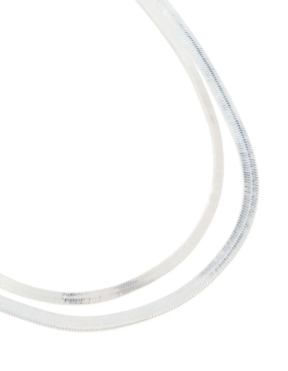 Silver Thick Snake Chain Layered Necklace sold by lovisa