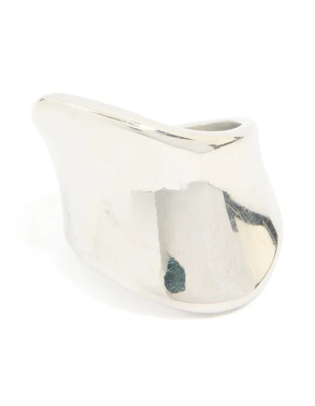 Waterproof Stainless Steel Organic Smooth Ring sold by lovisa