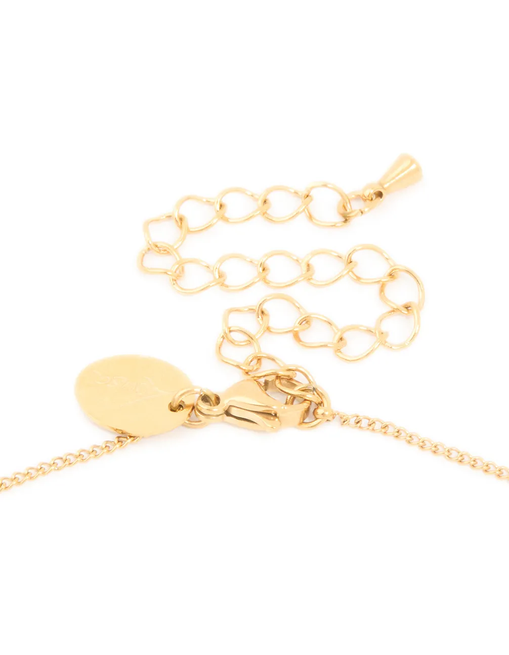 Waterproof Gold Plated Stainless Steel Cubic Zirconia Pavé Starfish Pendant Necklace sold by lovisa product image thumbnail 3