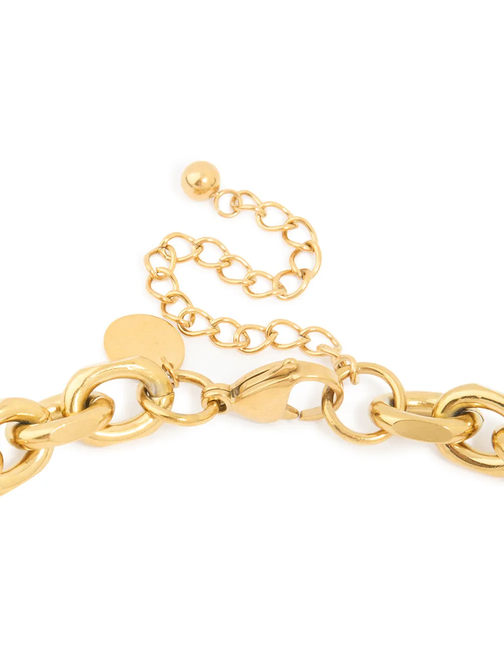 Waterproof Gold Plated Stainless Steel Thick Chain Necklace sold by lovisa product image thumbnail 3
