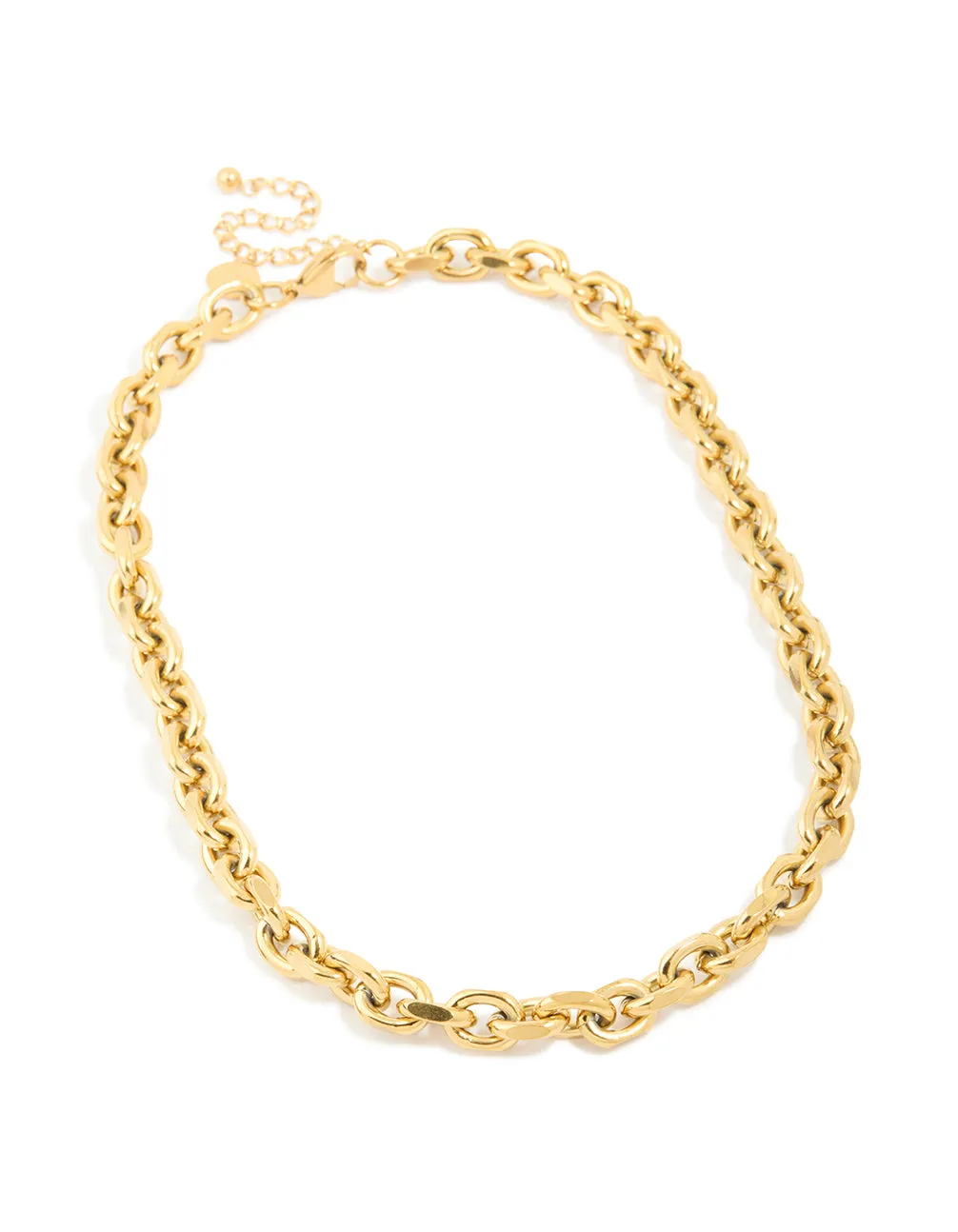 Waterproof Gold Plated Stainless Steel Thick Chain Necklace sold by lovisa product image thumbnail 2