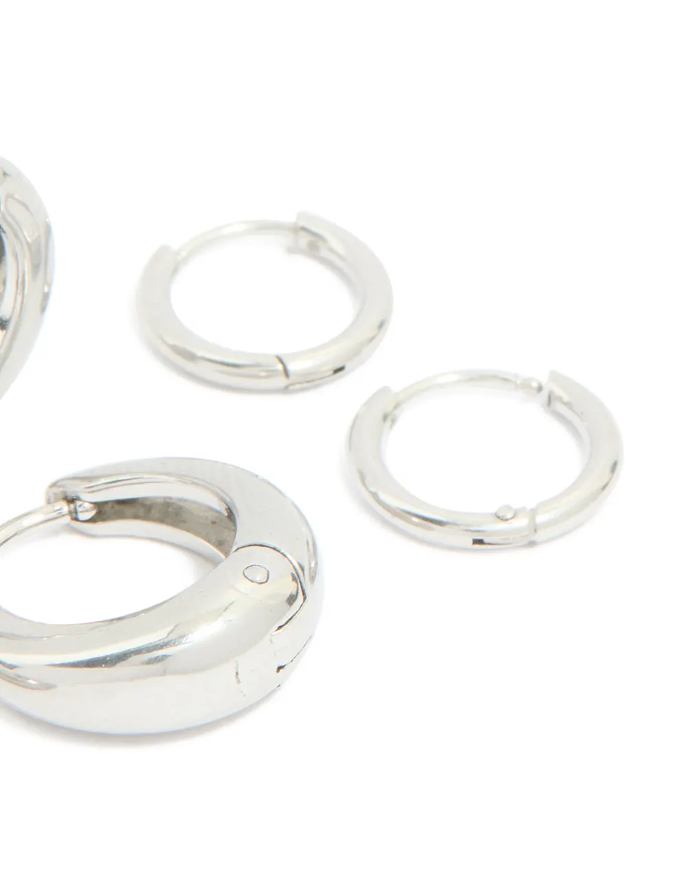 Waterproof Stainless Steel Cubic Zirconia Mix Huggie Earrings 3-Pack sold by lovisa product image thumbnail 3