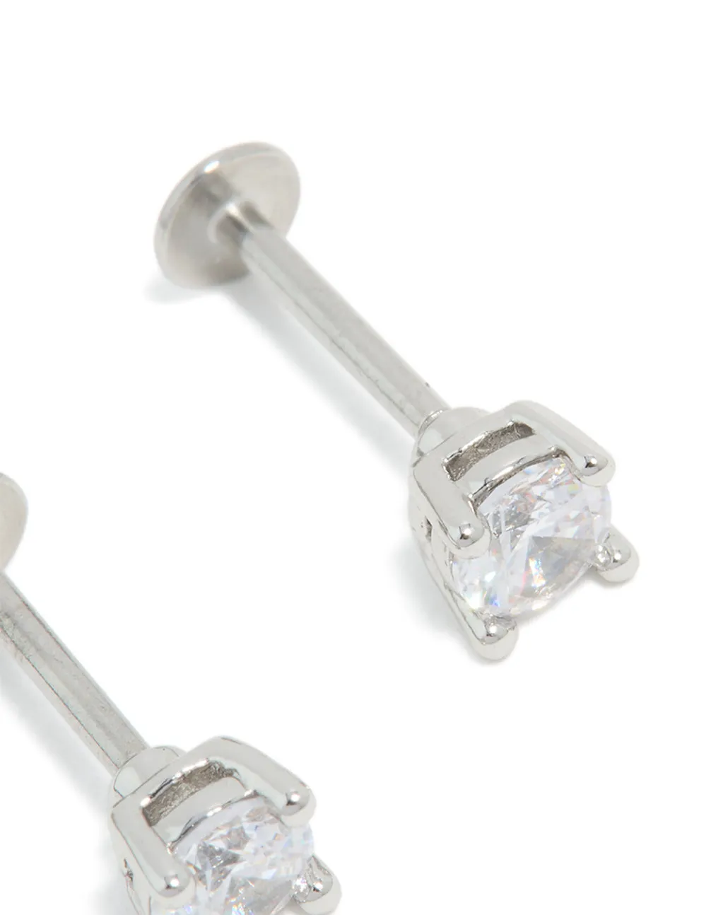 Surgical Steel 4mm Cubic Zirconia Flat Back Studs sold by lovisa product image thumbnail 3