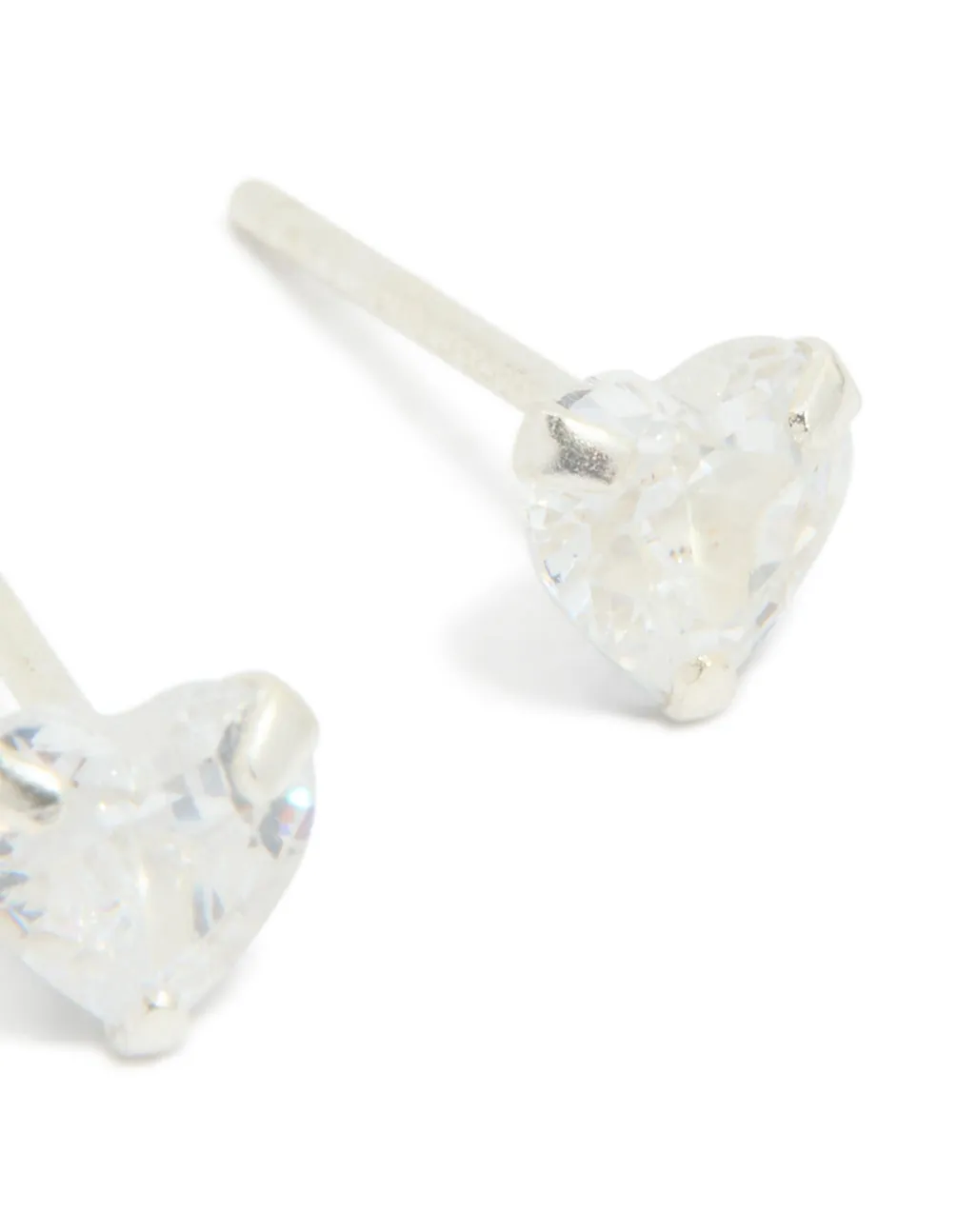 Sterling Silver Cubic Zirconia Heart Stud Earrings sold by lovisa product image thumbnail 3