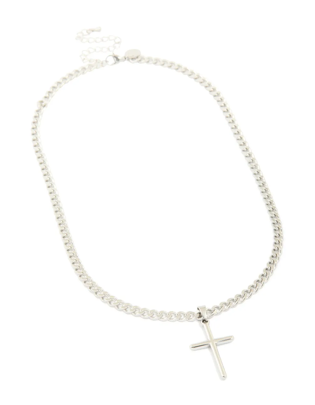 Waterproof Stainless Steel Smooth Plain Cross Necklace sold by lovisa product image thumbnail 2