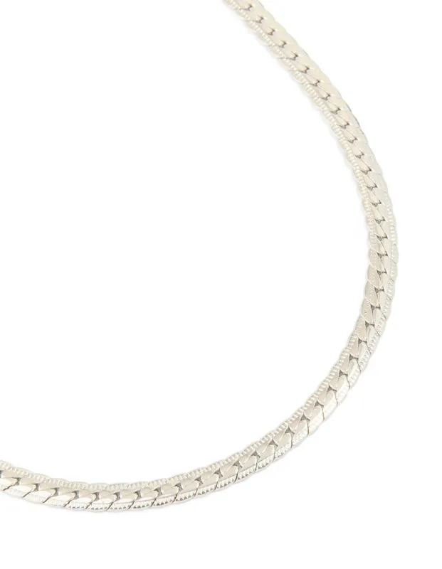 Mens Waterproof Stainless Steel Smooth Snake Chain Necklace sold by lovisa