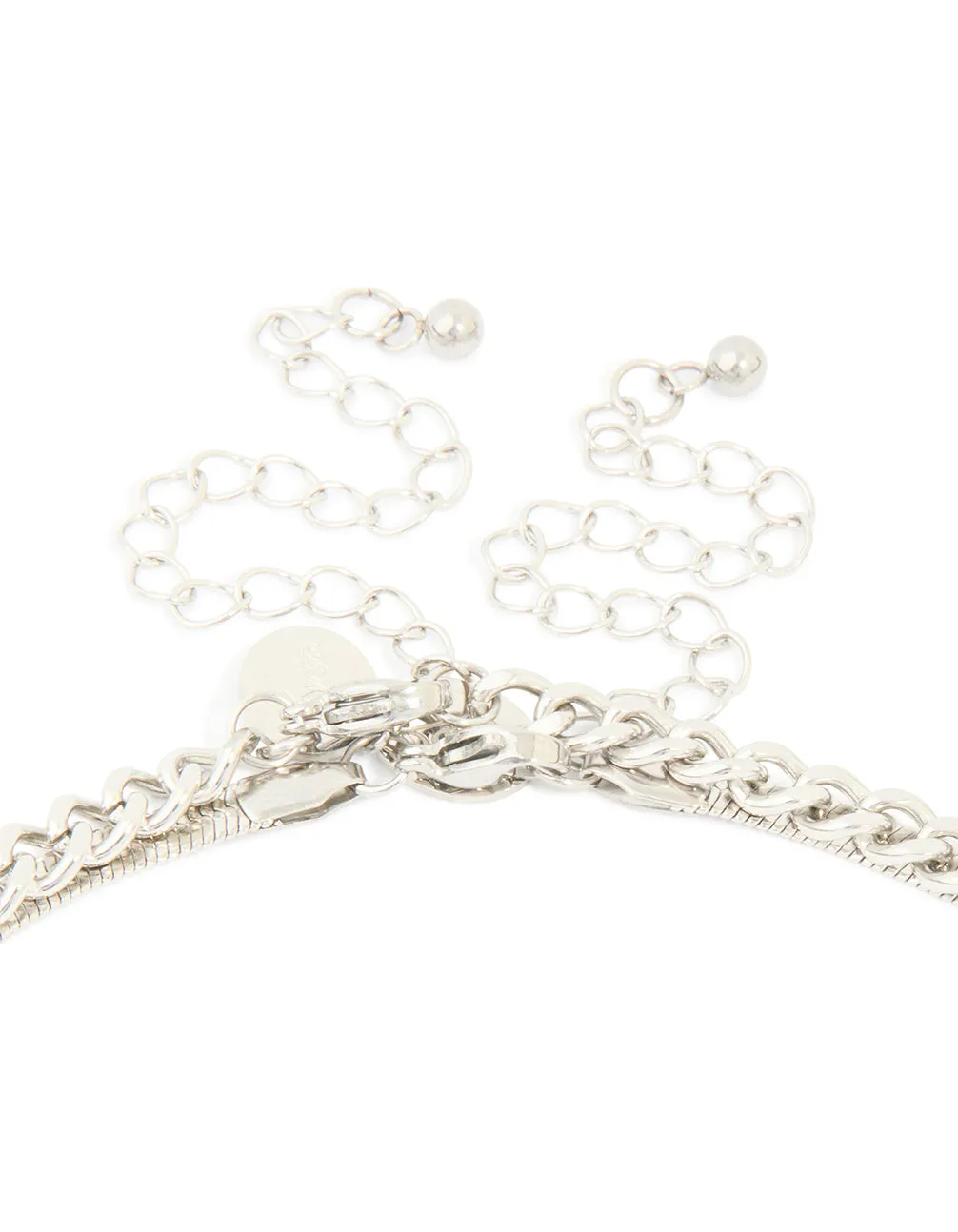 Mens Waterproof Stainless Steel Cross & Snake Chain Layered Necklace sold by lovisa product image thumbnail 3