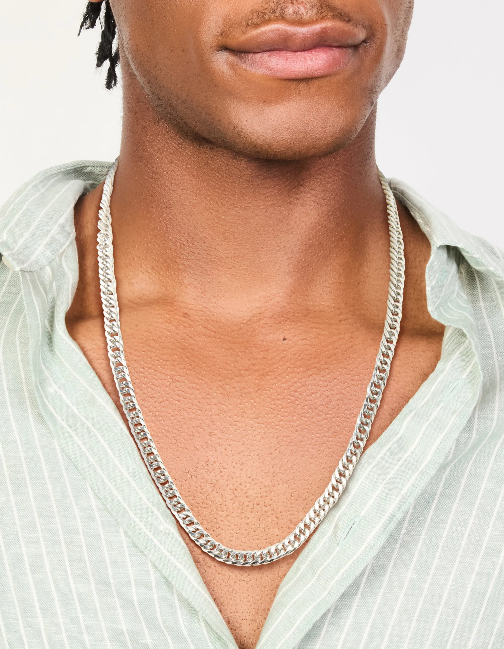 Mens Waterproof Stainless Steel Smooth Cuban Link Necklace sold by lovisa product image thumbnail 2