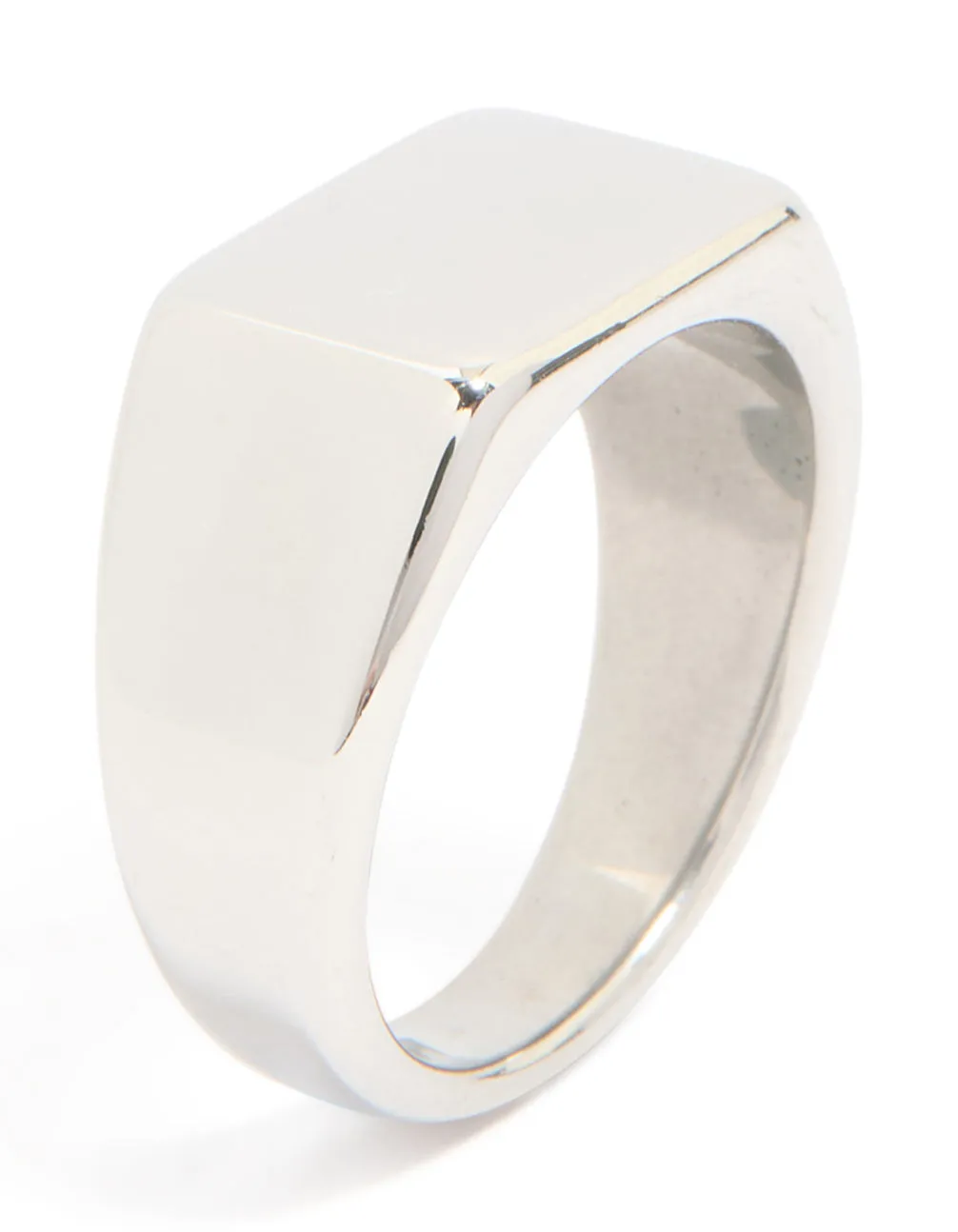 Mens Waterproof Stainless Steel Rectangle Signet Ring sold by lovisa product image thumbnail 4