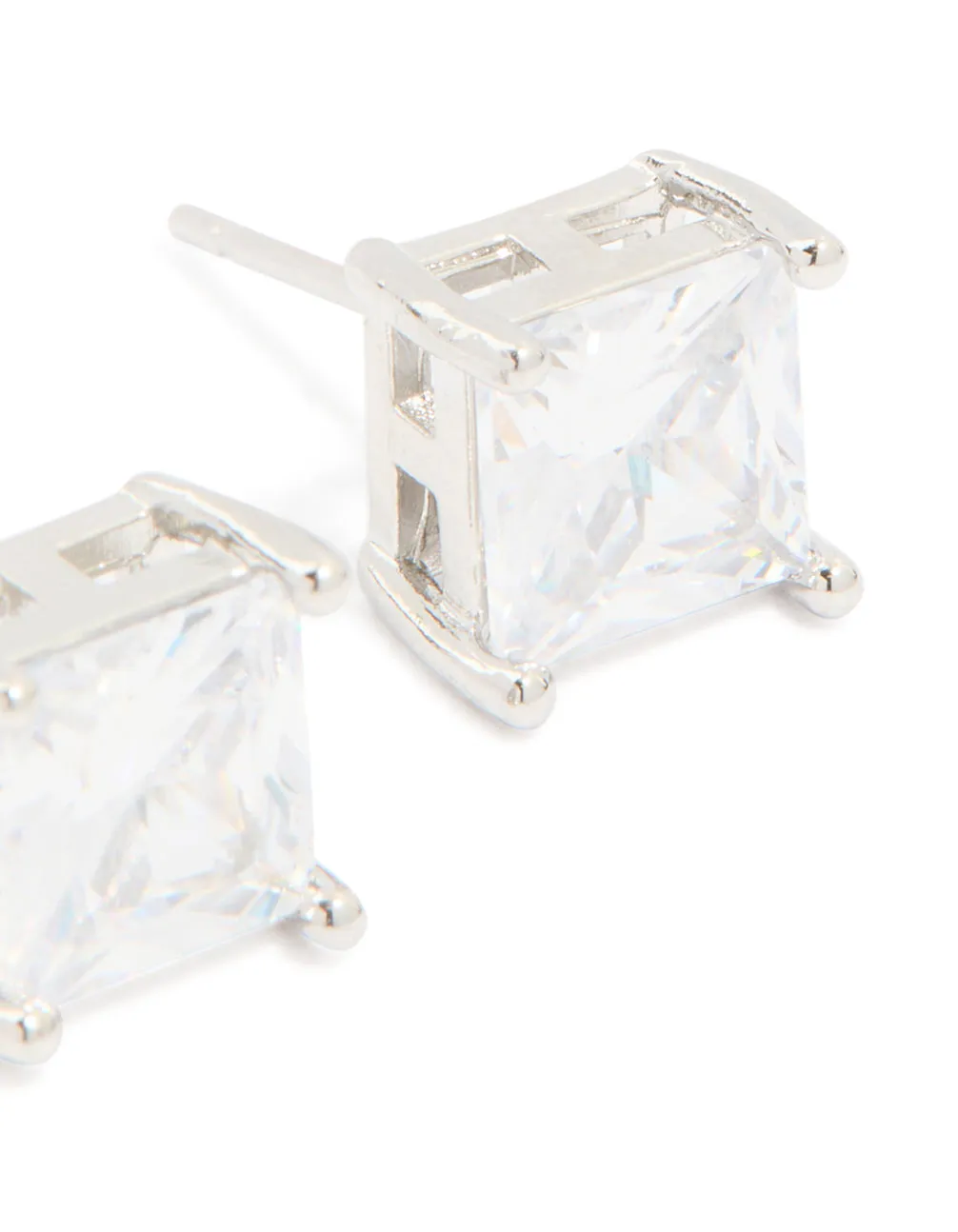 Mens Waterproof Stainless Steel Square Cubic Zirconia Stud Earrings sold by lovisa product image thumbnail 5