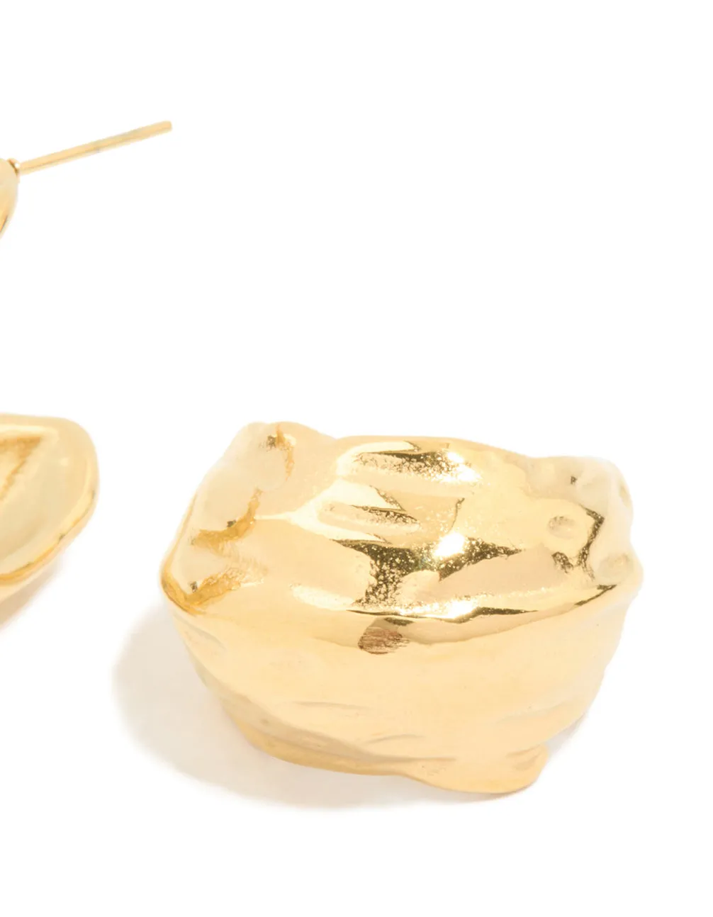 Waterproof Gold Plated Stainless Steel Curved Hoop Earrings sold by lovisa product image thumbnail 5