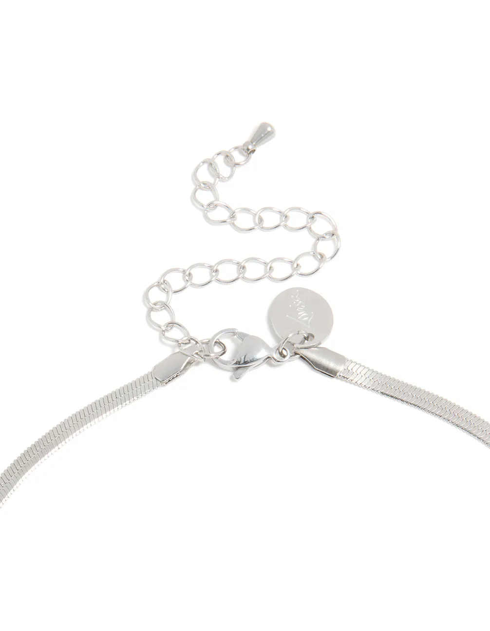 Waterproof Stainless Steel Fine Flat Snake Chain Necklace sold by lovisa product image thumbnail 5