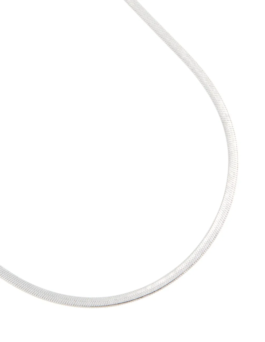 Waterproof Stainless Steel Fine Flat Snake Chain Necklace sold by lovisa