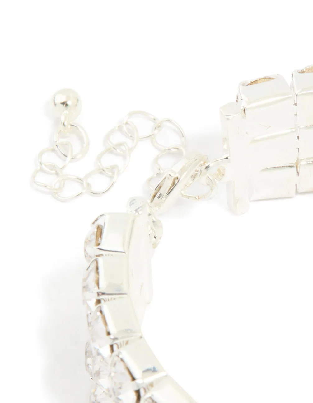 Silver Diamante Statement Bracelet sold by lovisa product image thumbnail 5