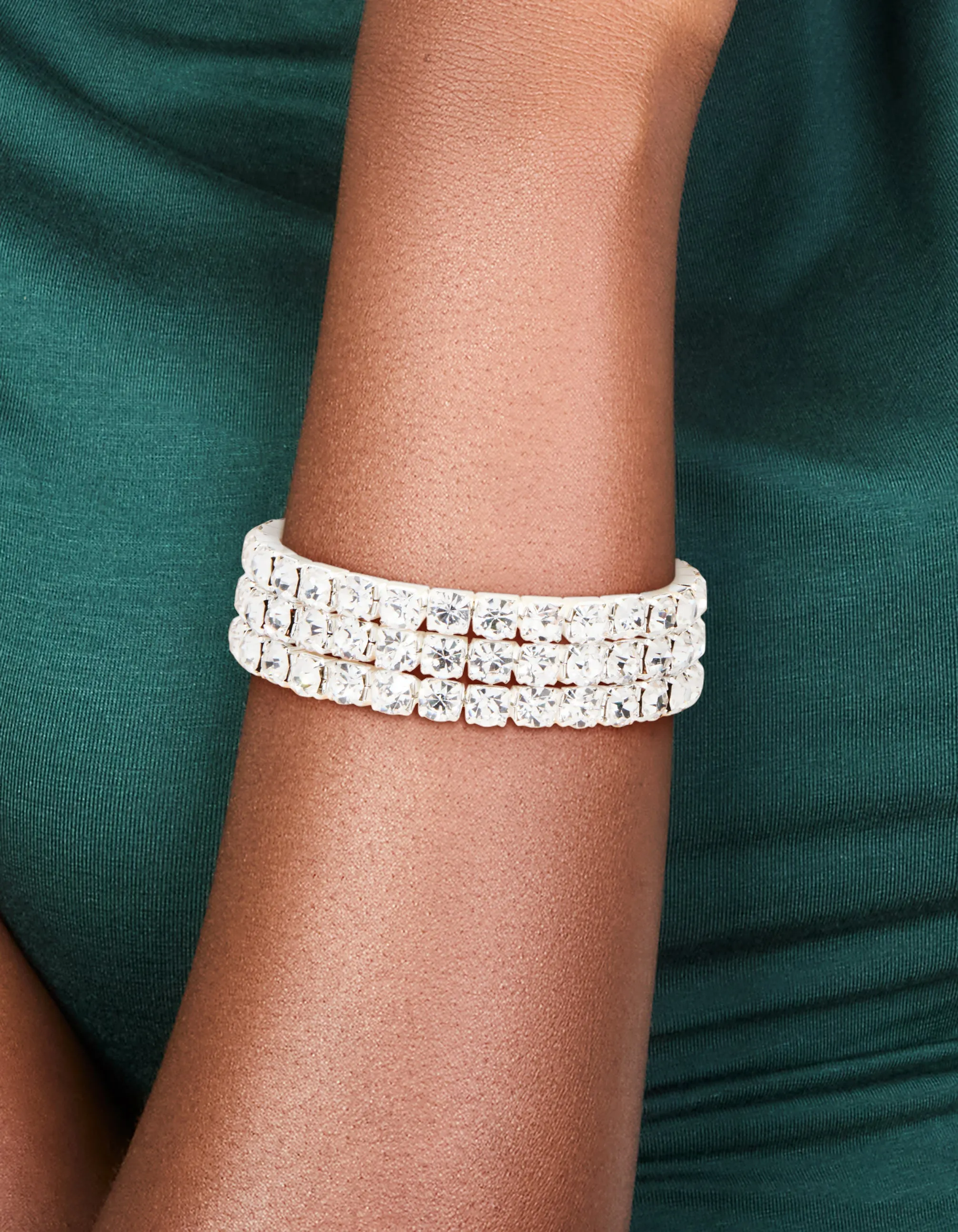 Silver Diamante Statement Bracelet sold by lovisa product image thumbnail 2