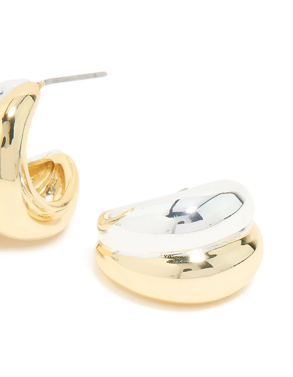 Mixed Metal Plated Chubby Stud Earrings sold by lovisa product image thumbnail 3